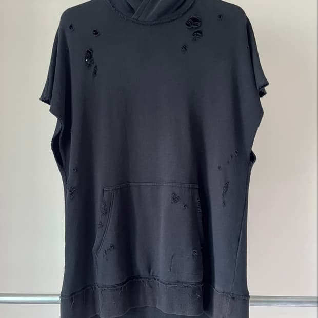Mihara Yasuhiro Distressed Damage Hoodie