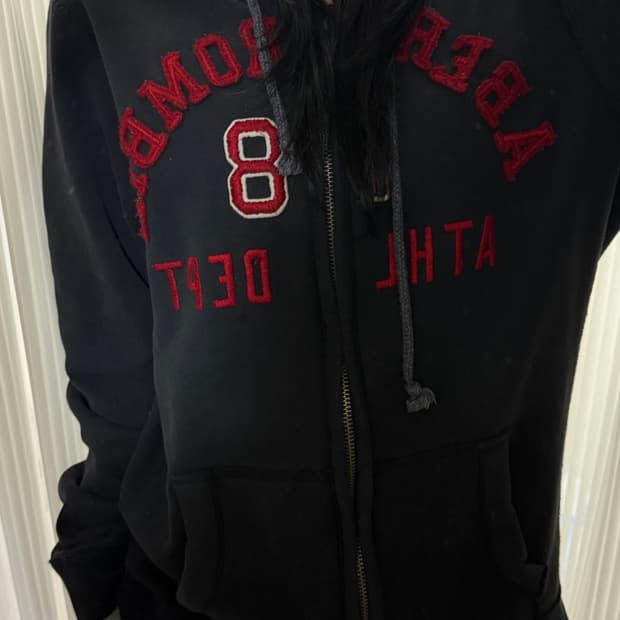 아베크롬비 네이비 후드집업 L