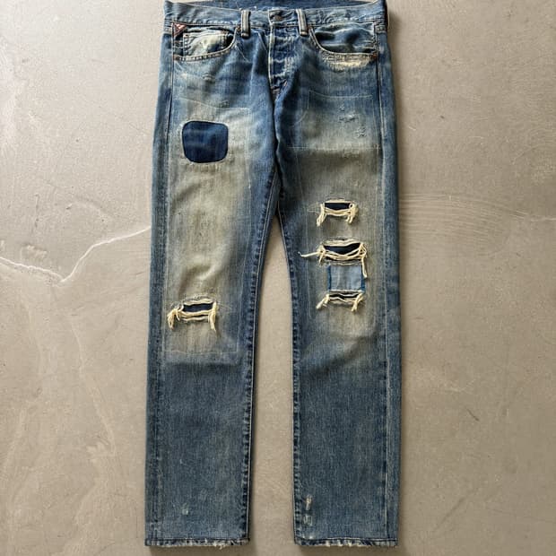 Denim and Supply Patchwork Denim Pants