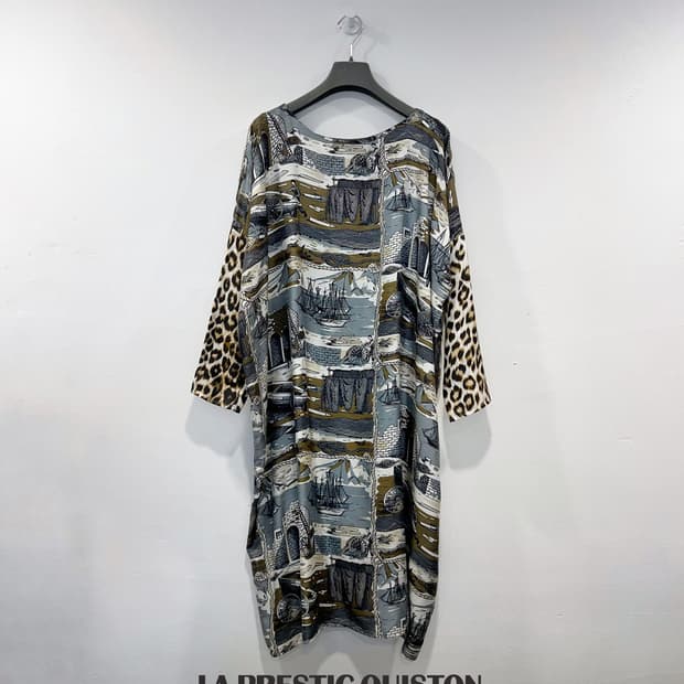 LA PRESTIC OUISTON 라프레스틱 위스통 실크 원피스