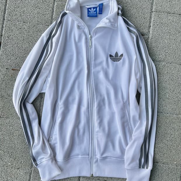 *rare* 아디다스 실버 그레이 파이어버드 트랙탑 져지