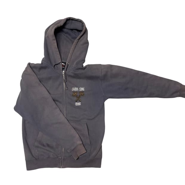 (L) 스투시 체인 갱 후드집업