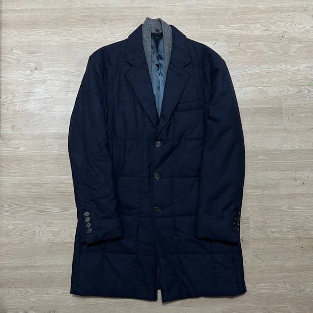 SIEG 지이크 이너 니트카라 퀼팅 코트패딩 점퍼 [네이비] XL/105