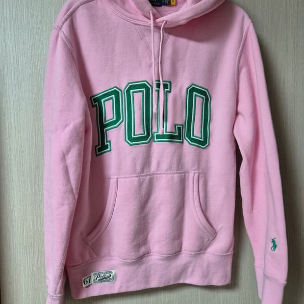 신형 폴로 랄프로렌 핑크 후드티 기모 맨투맨 XS 여성