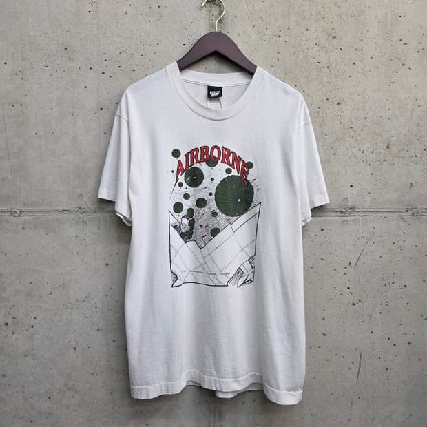 [L]90s USA 1991년 에어본 밀리터리 헤리티지 반팔 티셔츠
