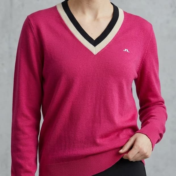 [정품] 제이린드버그 AMY 메리노 울 100% 브이넥 니트 (L)