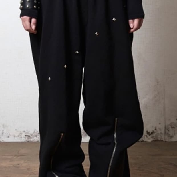 Smokeastar 스모크어스타 지퍼 팬츠 스터드