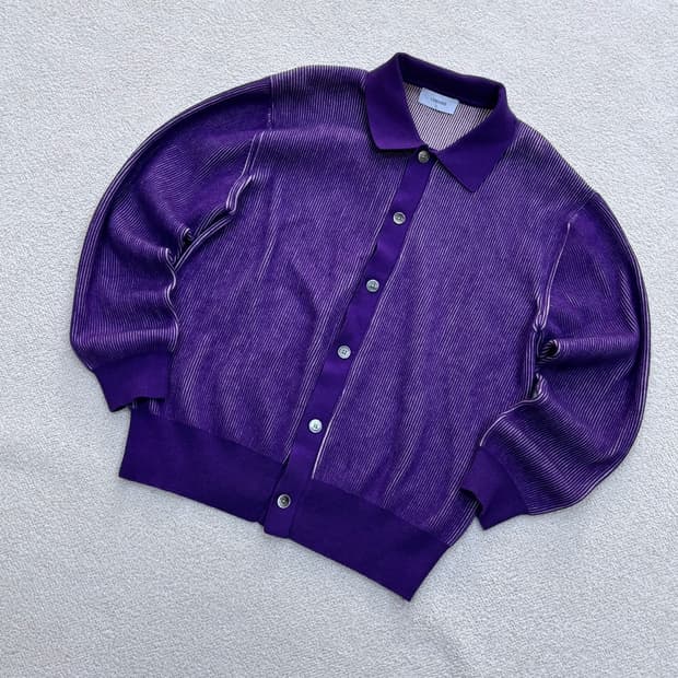 2 르마드 투톤 단추 카라 니트 0414E