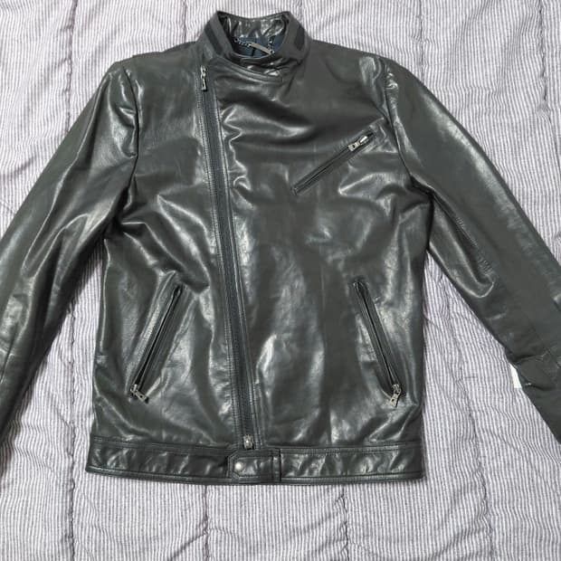 지오송지오 가죽 자켓 L