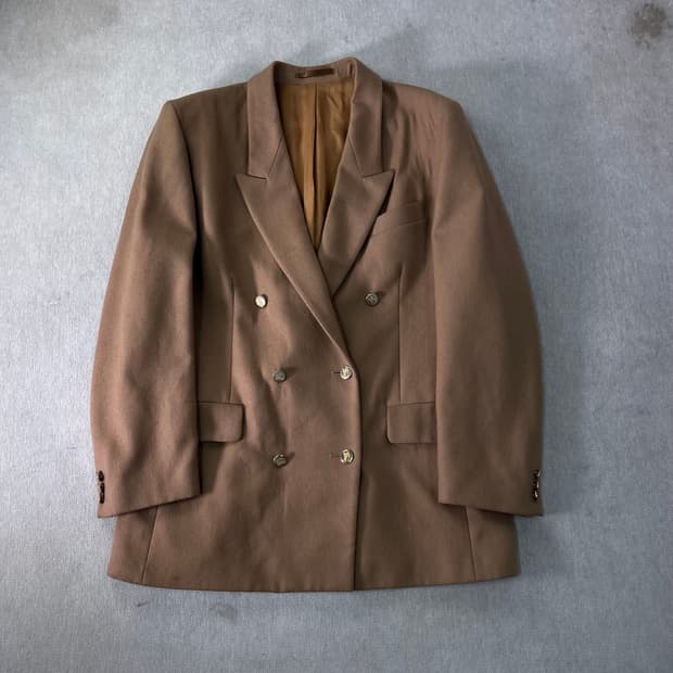 100 버버리 90s 울 블레이저 자켓