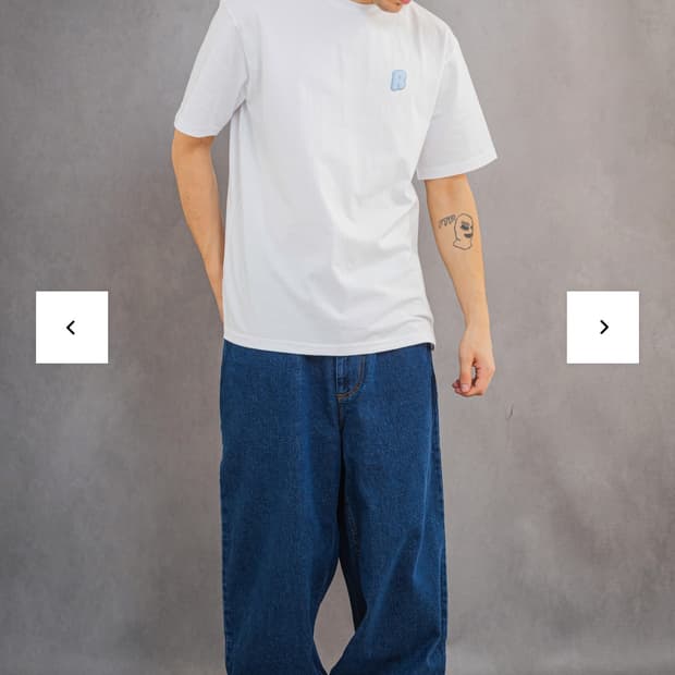 폴라 스케이트 팬츠 빅보이진 다크블루