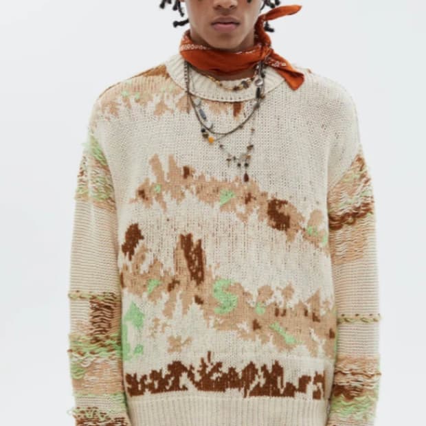 앤더슨벨 유니섹스 델라 인타샤 크루넥 스웨터 (BEIGE)