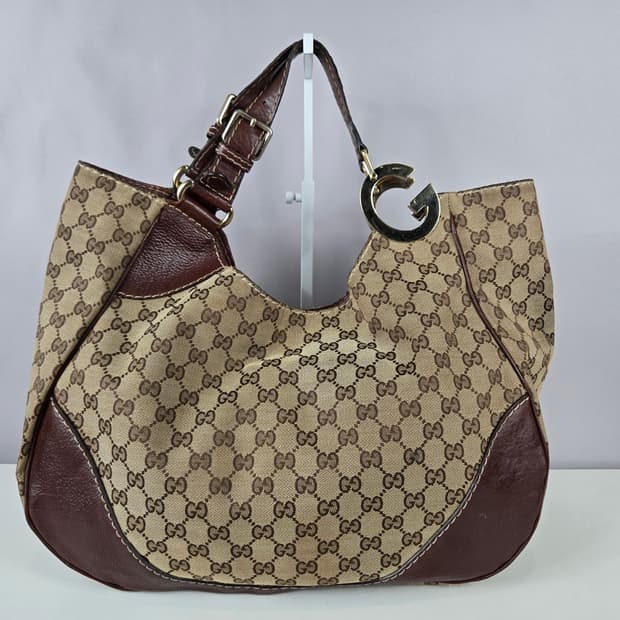 GUCCI 구찌 자카드 인터로킹 숄더백 가방 정품