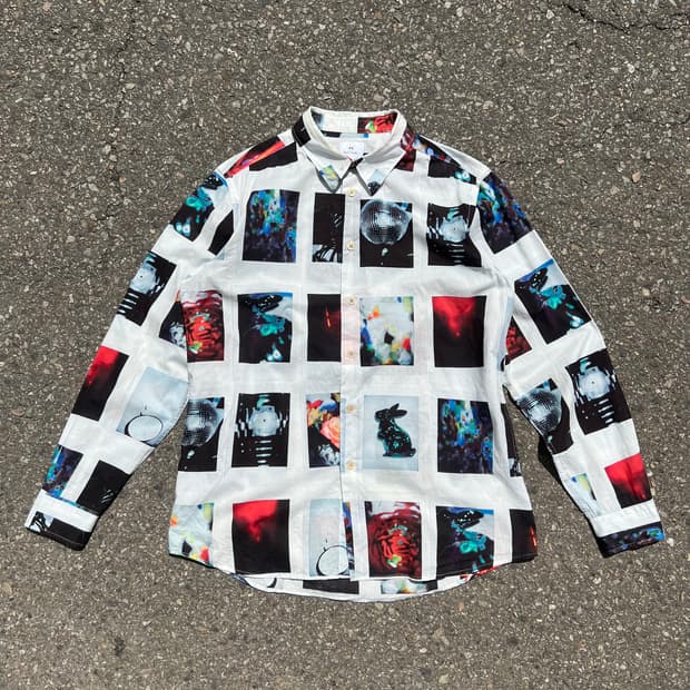 폴 스미스 아트워크 그래픽 셔츠