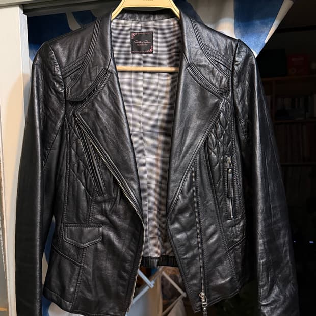 천연 양가죽 자켓