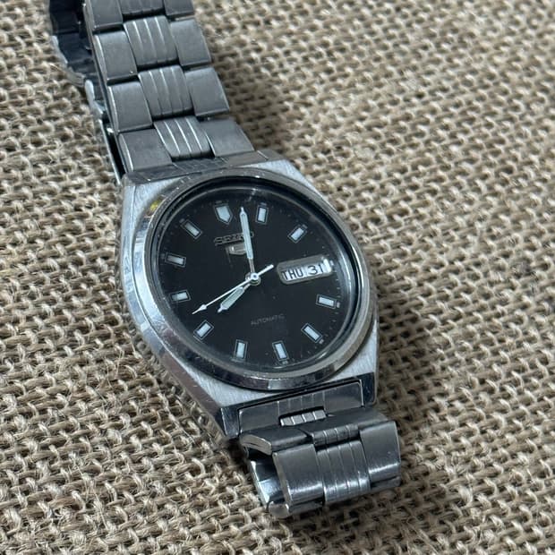 1990s 빈티지 세이코 5 오토매틱 