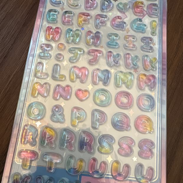 알파벳 봉봉 드롭 스티커