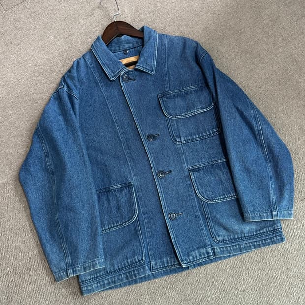 80s Issey miyake 포켓 디테일 청자켓