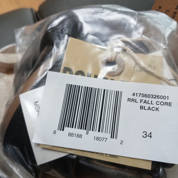 더블알엘 RRL 빈센스 벨트 블랙 OG 컬러 34 새상품