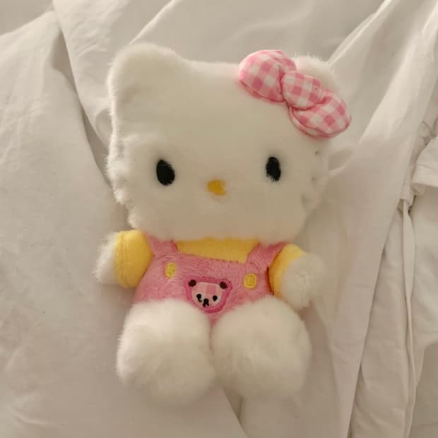 일본 정품 산리오 헬로 키티 언제까지나 마스코트 키링