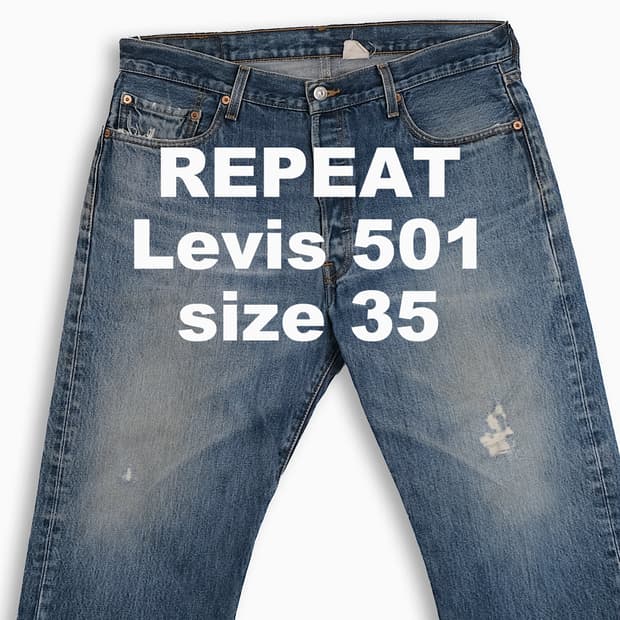 빈티지 리바이스 501 중청 35 인치 LV50136513