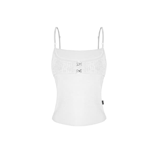 오도어 Co.ce sleeveless in lace white