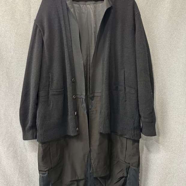 언더커버 UNDERCOVER  레이어드 롱 가디건 코트