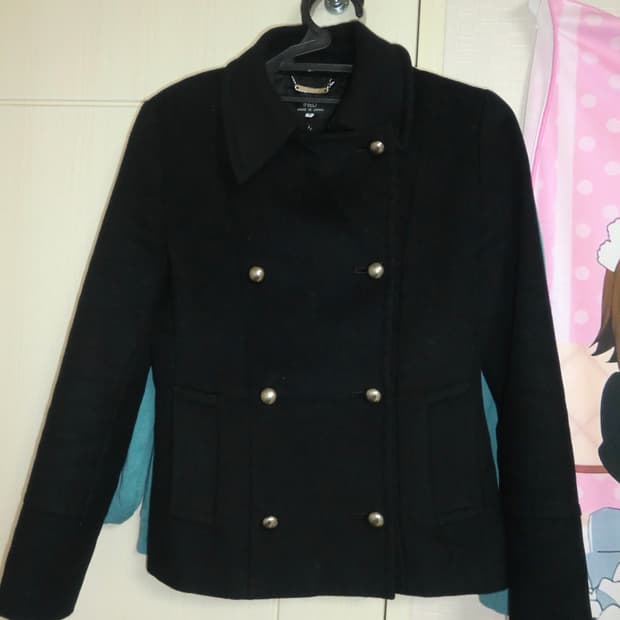 금장 버튼 숏코트 자켓 긱시크 펑크 빈티지