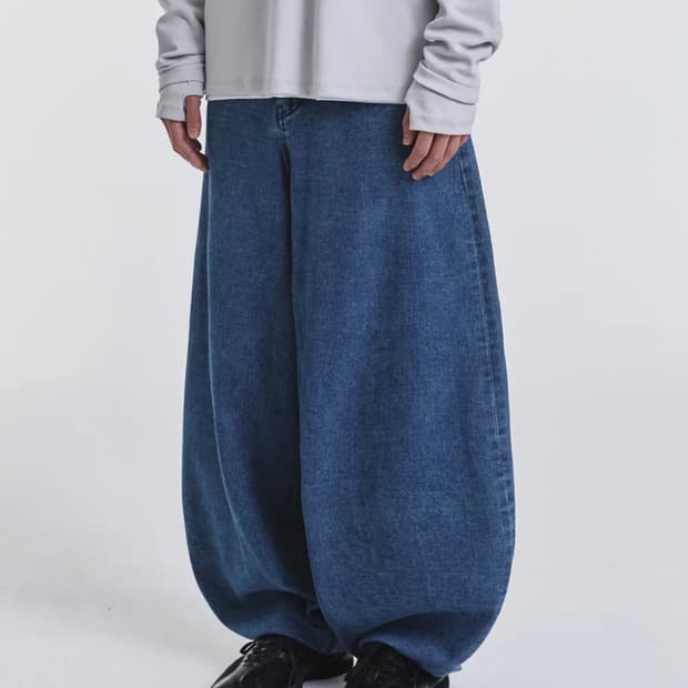 기철 벌룬핏 데님팬츠