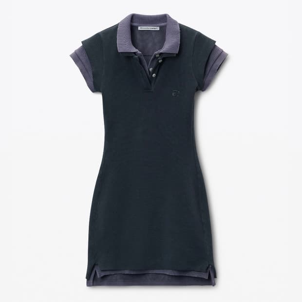 [S,M]알렉산더왕 25ss 슈렁큰 레이어드 폴로 원피스