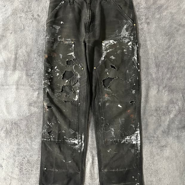 칼하트 90s 더블니 페인팅 워크팬츠