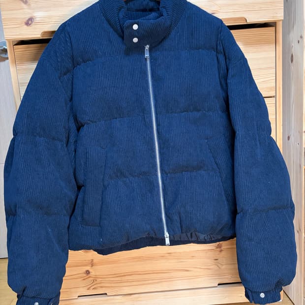 키뮤어 코듀로이 해링턴 덕다운 RDS 다운점퍼 M