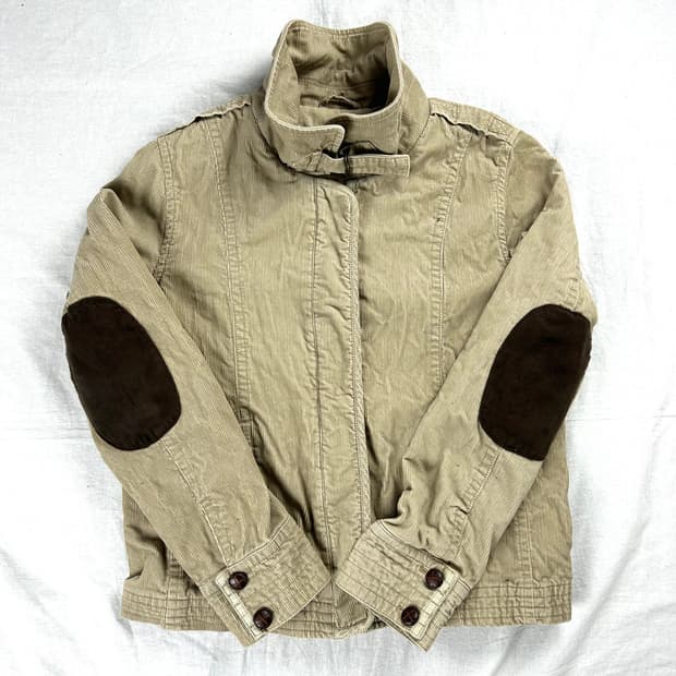 지오다노 퀄팅 코듀로이 자켓