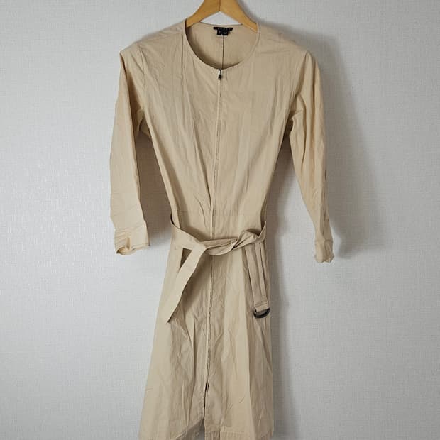 띠어리 코튼 경량 원피스 벨트 베이지 M 여성 (백화점 정품)