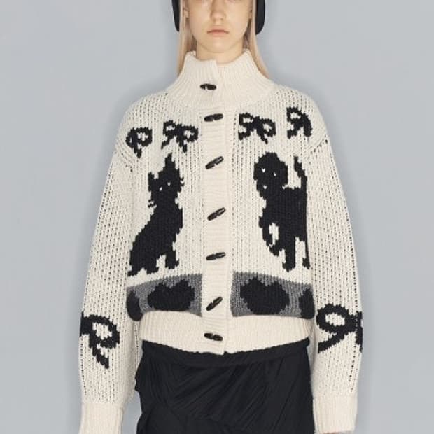 OPEN Yy PET CLUB COWICHAN JACKET, IVORY