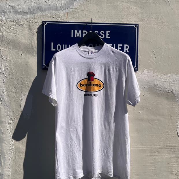 90-00’s Benihana Honolulu 프린팅 티셔츠 (L)