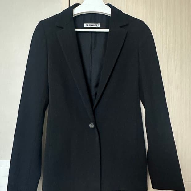 질샌더 버진 울 100% 자켓 블랙 34