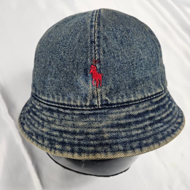 폴로데님버킷햇