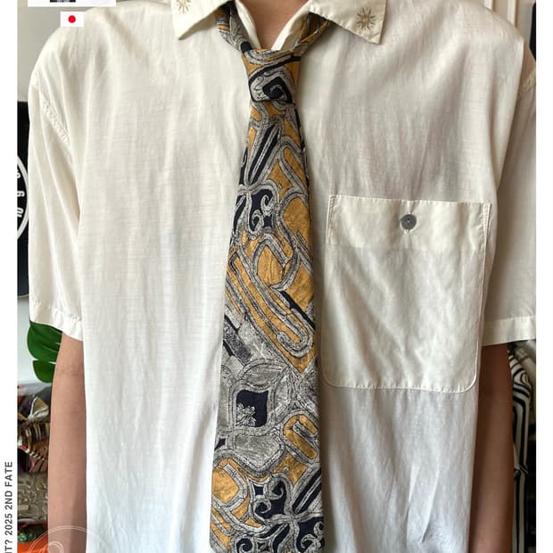 90s FICCE by Konishi Yoshiyuki Silk Tie