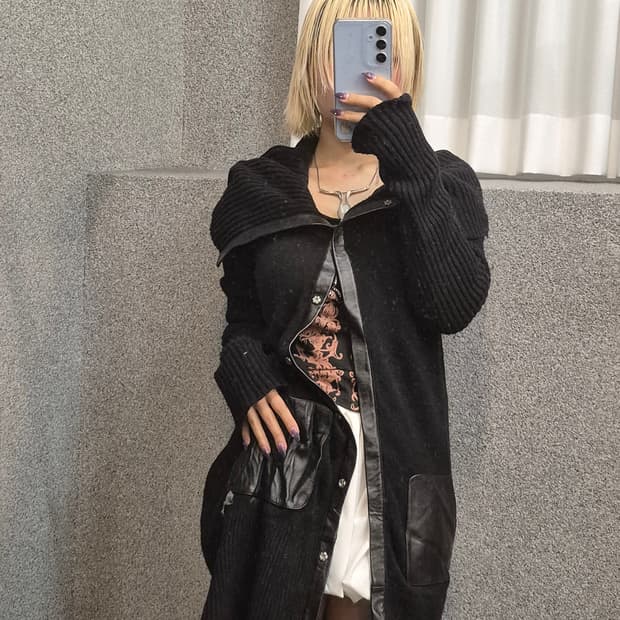 ARMANI EXCHANGE LONG KNIT OUTER