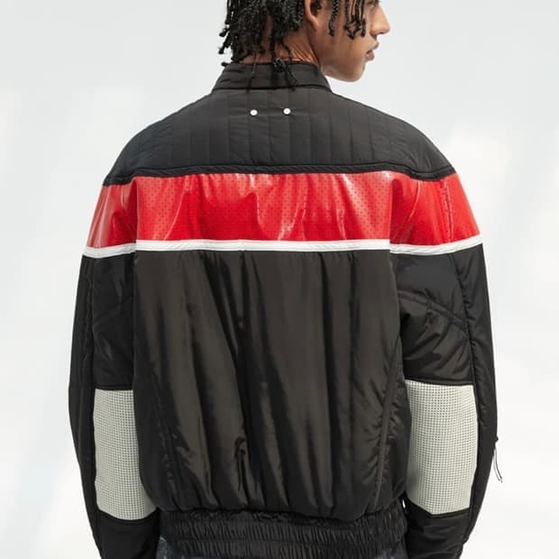 앤더슨벨 바이커 패디드 점퍼