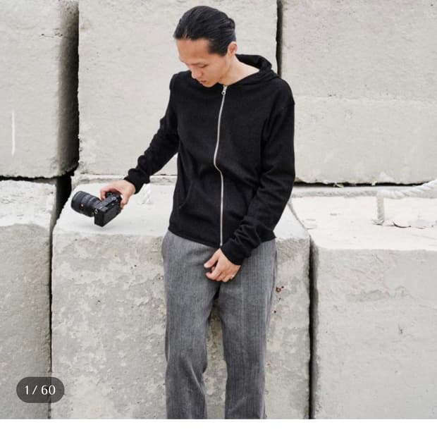 모노프리베 텍스쳐드 후드집업