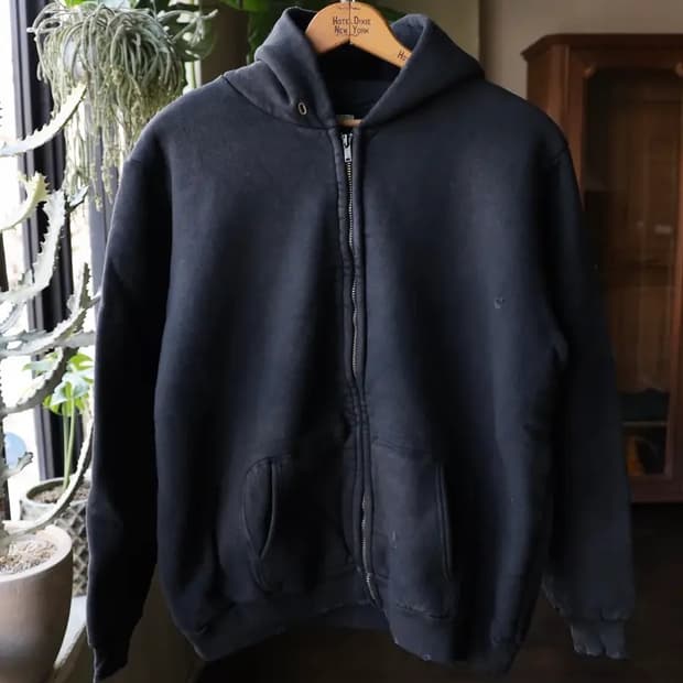 [3] 아프레쎄 빈티지 후드집업 블랙