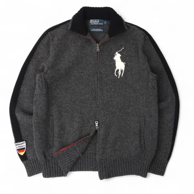 폴로 랄프로렌 독일 빅포니 램스울 니트 집업