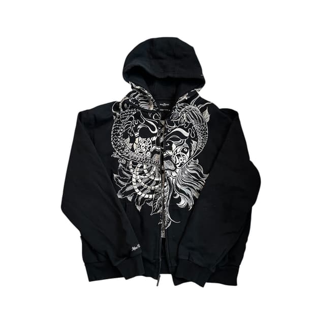 Marc Ecko Cut & Sew 오리엔탈 그래픽 풀집업 후드