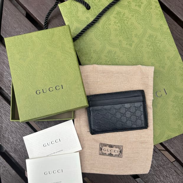 구찌 카드지갑 풀박스