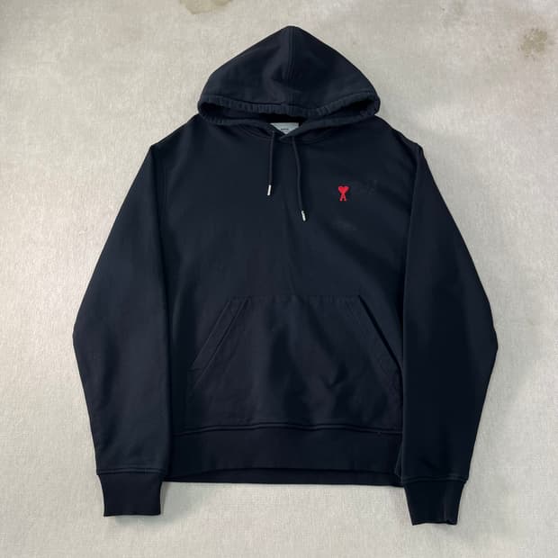 100 아미 스몰로고 하트 와펜 후드티 