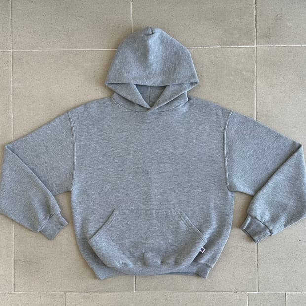 90s 빈티지 러셀 후드 그레이 M