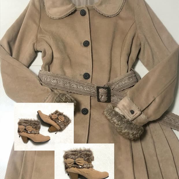 일괄) 엑시즈팜 라떼갸루 코트 구두 숏부츠 히메갸루 히메카지 리즈리사