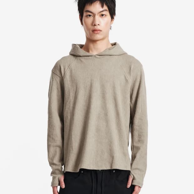 기철 후드 니트 - 베이지 L